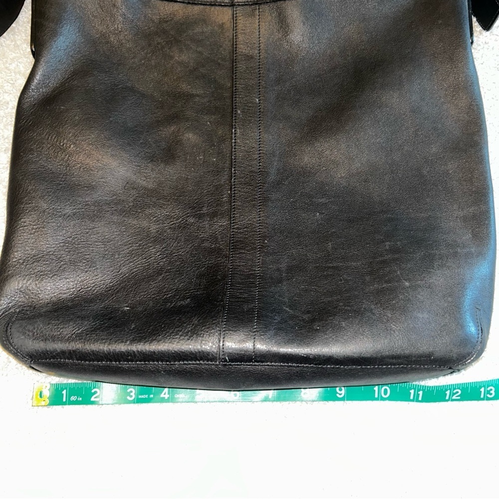 Coach Vintage Black Leather Satchel Bag - Picture 2 of 6
